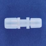 PFA Flared Bulkhead Fitting with Reducing Ends - CYLEX High-Purity Chemical Connector